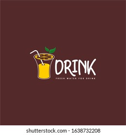 Drink Logo Design Vector Template