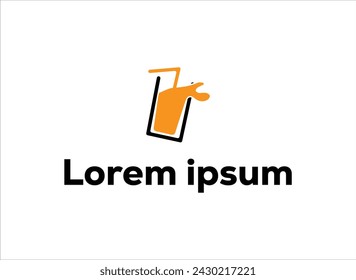 Drink logo design,drinking logo design illustration vector,