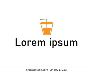 Drink logo design,drinking logo design illustration vector,