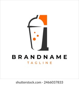 drink logo and letter i