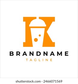 drink logo and letter k