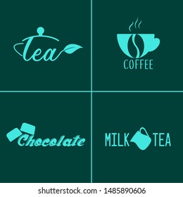 Drink logo template for cafe