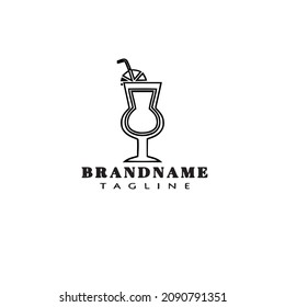 diseño de icono de logotipo de bebida diseño de icono negro vector aislado