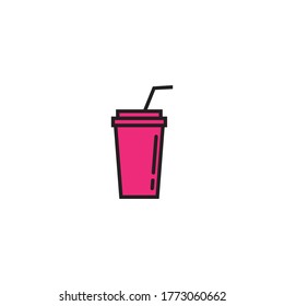 Drink logo template vector icon design