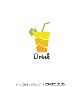 Drink logo vector design template