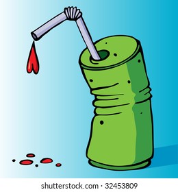 Drink of love a vector illustration