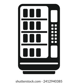 Drink machine icon simple vector. Bottle portable drink. Design push machine