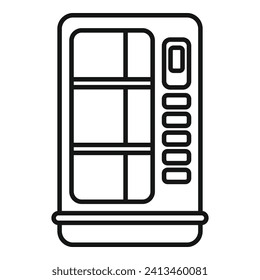 Drink machine supply icon outline vector. Candy beverage. Cooling selling