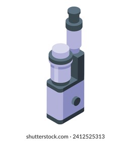Icono de máquina de hacer bebidas vector isométrico. Comida de vidrio de cítricos. Tecnología de gadget