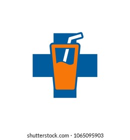 Drink Medical Logo Icon Design