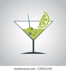 drink menu over gray background vector illustration 