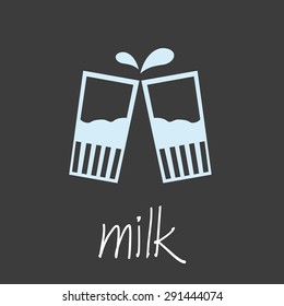 drink milk design banner and background eps10