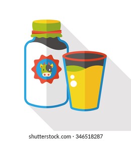 drink milk flat icon
