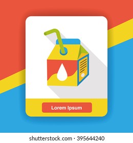 drink milk flat icon