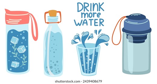 Drink more water set