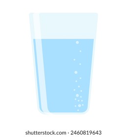 Drink more water. Stay hydrated. Glass, Plastic free, zero waste concept. Various bottles, glass, flask. Cute trendy vector illustration. Summer cold drink