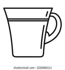 Drink mug icon outline vector. Coffee cup. Hot tea