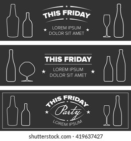 Drink Party banners