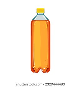 drink plastic bottle soda cartoon. water container, beverage liquid, blue transparent drink plastic bottle soda sign. isolated symbol vector illustration