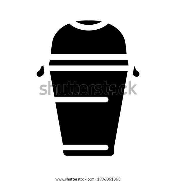 drink plastic cup glyph\
icon vector. drink plastic cup sign. isolated contour symbol black\
illustration