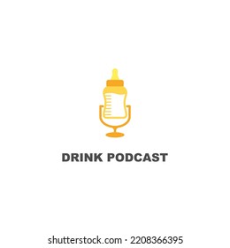 Drink podcast, logo for entertainment events related to drinks based on the age of the drinker.