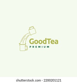 Drink Pull Tea Logo Design