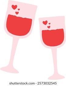 drink red wine special valentine day