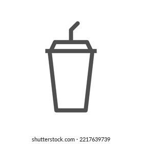 Drink related icon outline and linear vector.
