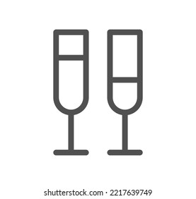 Drink related icon outline and linear vector.

