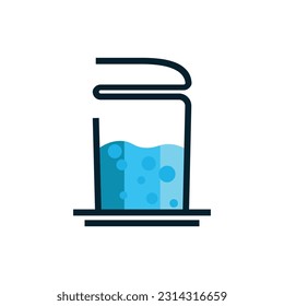 ilustración vectorial del logotipo de la bebida marina.