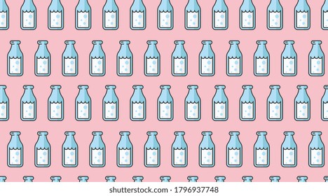 Drink seamless pattern background vector