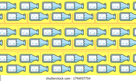 Drink seamless pattern background vector