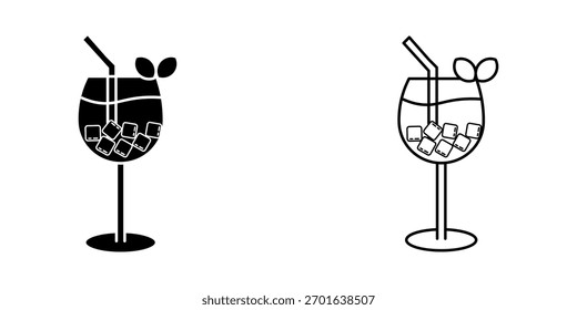 Drink set icon, vectors illustration on white background