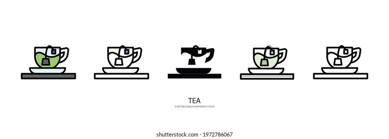 drink set vector type icon