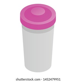 Drink shaker icon. Isometric of drink shaker vector icon for web design isolated on white background