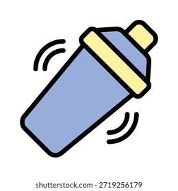 Vektor-Illustration "Drink Shaker", Symbol für gefüllten Stil