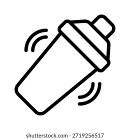 Vektor-Illustration "Drink Shaker", Symbol für Linienstil