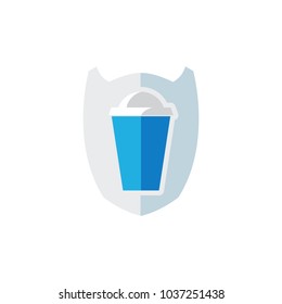 Drink Shield Logo Icon Design