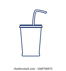 Drink sign illustration. Vector. Flat style black icon on white.