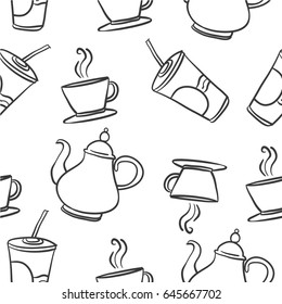Drink sketch hand draw doodles