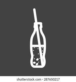 Drink, soda, beverage icon vector image. Can also be used for eatables, food and drinks. Suitable for use on web apps, mobile apps and print media