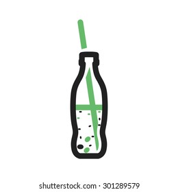 Drink, soda, beverage icon vector image. Can also be used for eatables, food and drinks. Suitable for use on web apps, mobile apps and print media