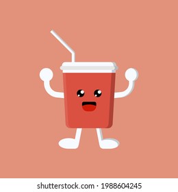 Drink Soda Character Cola Cute illustration Vector