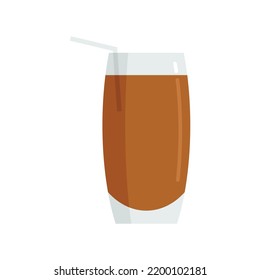 Drink soda icon. Flat illustration of drink soda vector icon isolated on white background