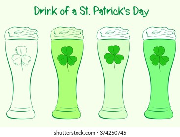 Drink of a St. Patrick's Day