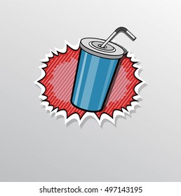 Drink with straws
