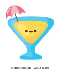 drink summer kawaii icon isolated