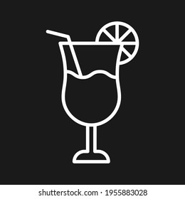 Drink, summer, lemonade Icon vector image. Can be used for Summer and Holidays. Suitable for mobile apps, web apps and print media.