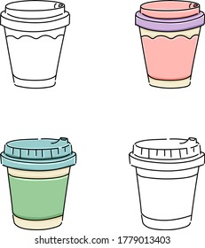 Drink for take away and so cute.
