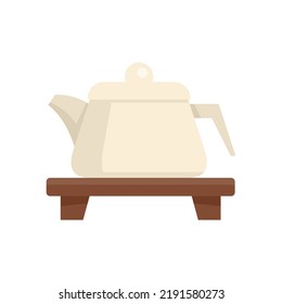 Drink tea ceremony icon. Flat illustration of drink tea ceremony vector icon isolated on white background